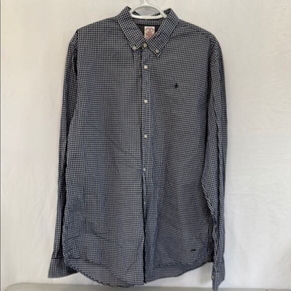 Scotch & Soda Men's Blue Checkered Shirt Sz XL - Picture 1 of 2